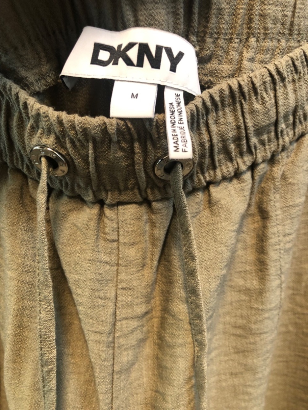 Olive Green Drawstring pants - Picture 3 of 5